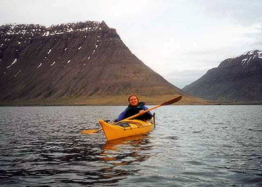Kayaking in vestfjords Iceland